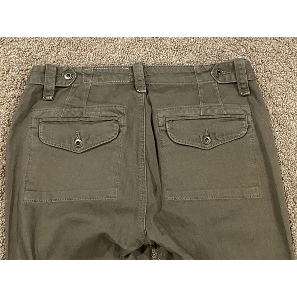 RAG‎ & BONE Women's Modele Army Green Coupe Pants Jeans Size 28x29 Actual - Picture 4 of 11